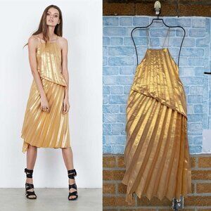 ISLA PLEATS PLEASE MIDI DRESS XS